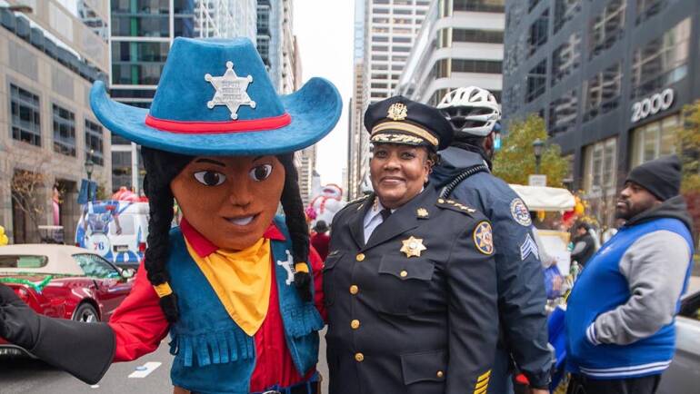 Introducing, Deputy Sheriff Justice! Philly Sheriff Announces New Mascot During Thanksgiving Parade